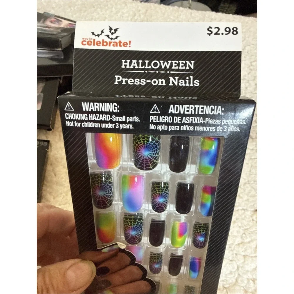 Way To Celebrate Halloween Press On Nails New In Box 24 PK